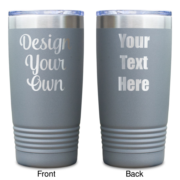 Custom Design - Gray Polar Camel Tumbler - 20oz - Double Sided - Approval