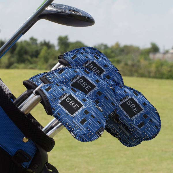 Custom Design - Golf Club Cover - Set of 9 - On Clubs