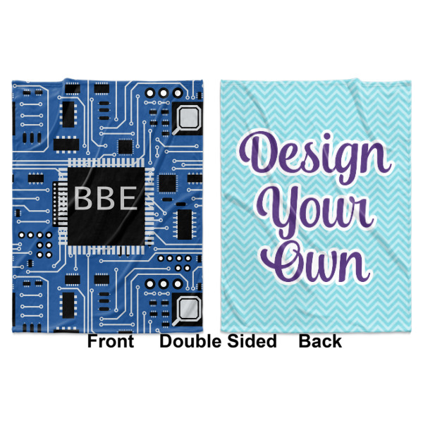 Custom Design - Baby Blanket (Double Sided - Printed Front and Back)