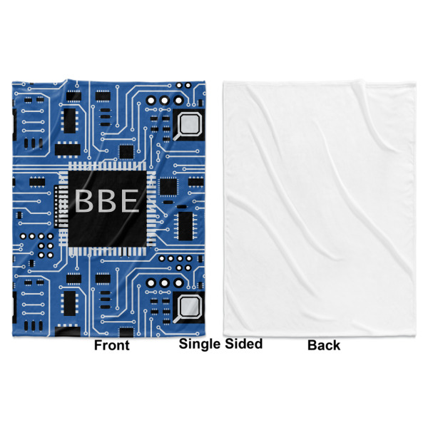 Custom Design - Baby Blanket (Single Sided - Printed Front, White Back)