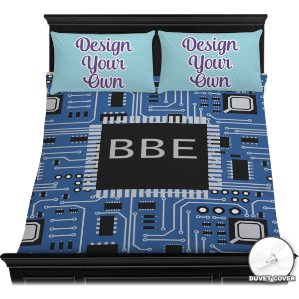 Custom Design - Bedding Set - Queen - Duvet - On Bed