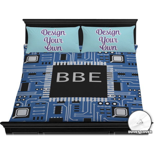 Custom Design - Bedding Set - King - Duvet - On Bed
