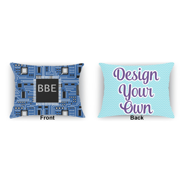 Custom Design - Outdoor Rectangular Throw Pillow (Front and Back)