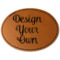 Design Your Own Faux Leather Iron On Patch - Oval