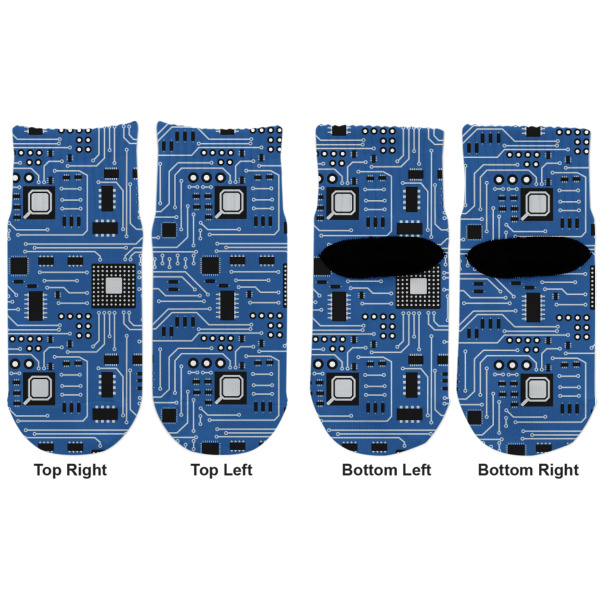 Custom Design - Toddler Ankle Socks - Double Pair - Front and Back - Apvl