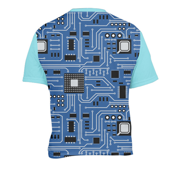 Custom Design - Men's Crew Neck T Shirt Medium - Back