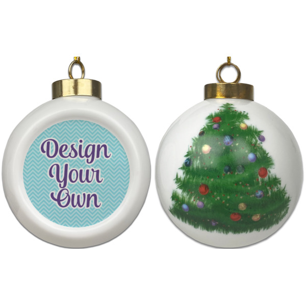 Custom Design - Ceramic Christmas Ornament - X-Mas Tree (APPROVAL)