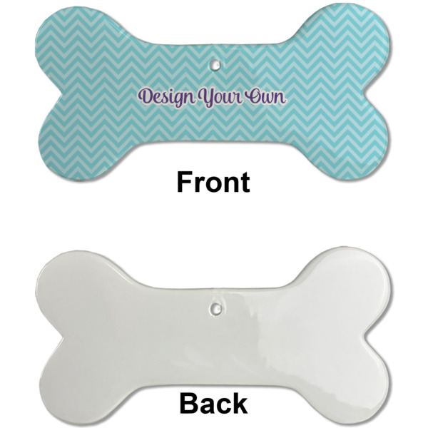 Custom Design - Ceramic Flat Ornament - Bone Front & Back Single Print (APPROVAL)