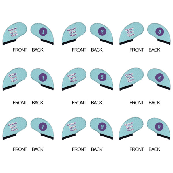 Custom Design - Golf Club Covers - APPROVAL (set of 9)