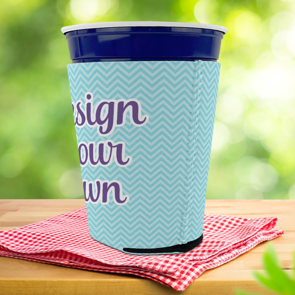 Custom Design - Party Cup Sleeves - with bottom - Lifestyle