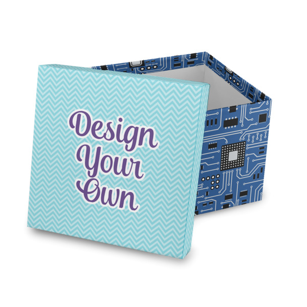 Custom Design Your Own Gift Box with Lid - Canvas Wrapped