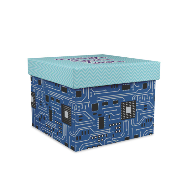 Custom Design Your Own Gift Box with Lid - Canvas Wrapped - Medium