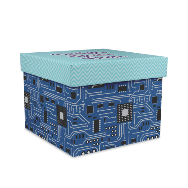 Custom Design Your Own Gift Box with Lid - Canvas Wrapped - Large