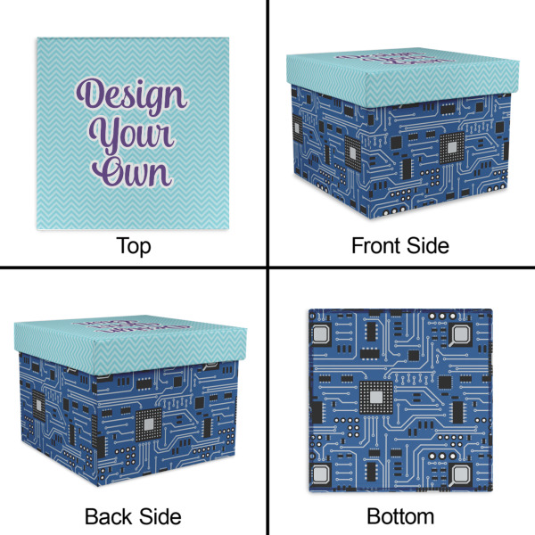 Custom Design - Gift Boxes with Lid - Canvas Wrapped - Large - Approval