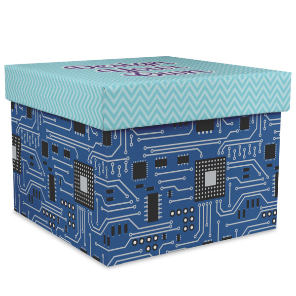 Custom Design Your Own Gift Box with Lid - Canvas Wrapped - XX-Large