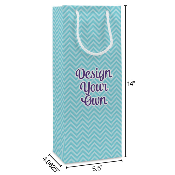 Custom Design - Wine Gift Bag - Dimensions