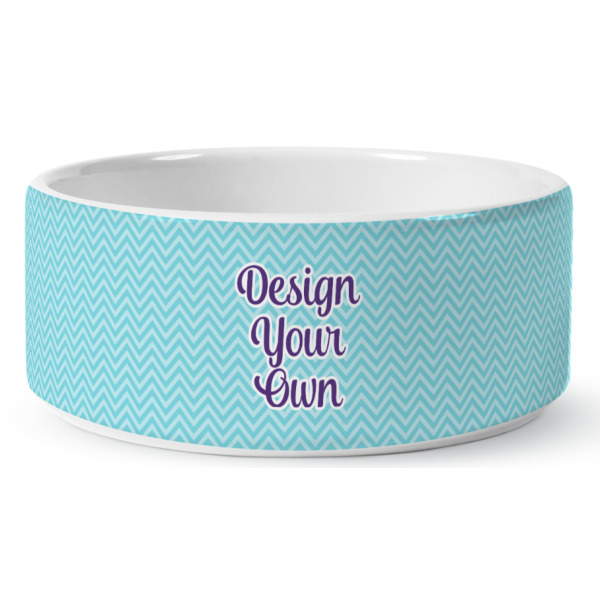 Custom Design - Ceramic Dog Bowl - Medium - Front