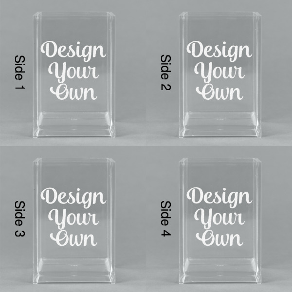 Custom Design - Acrylic Pen Holder - All Sides