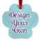 Design Your Own Metal Paw Ornament - Double-Sided