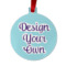 Design Your Own Metal Ball Ornament - Double-Sided