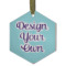 Design Your Own Flat Glass Ornament - Hexagon
