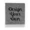 Design Your Own Leather Binder - 1" - Grey