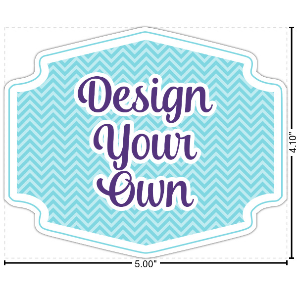 Custom Design Your Own Twill Iron On Patch - Custom Shape - Large - Single