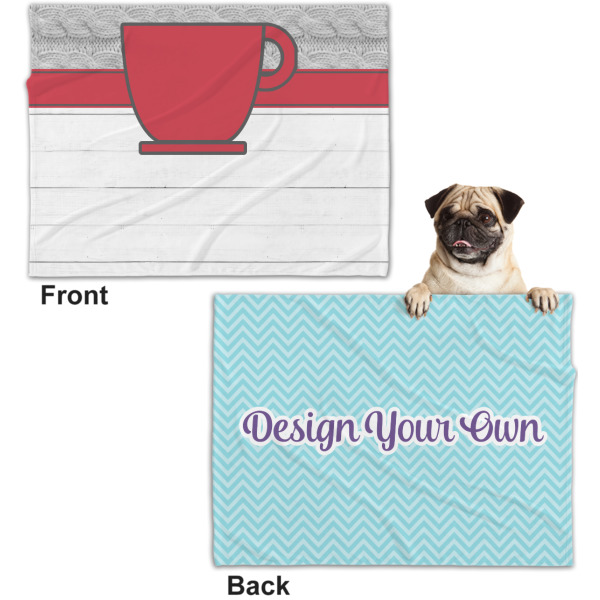 Custom Design - Microfleece Dog Blanket - Regular - Front & Back