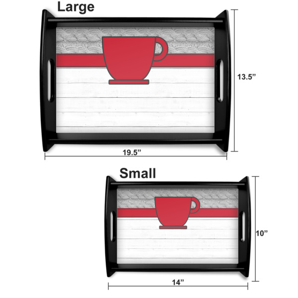 Custom Design - Serving Tray Black Sizes