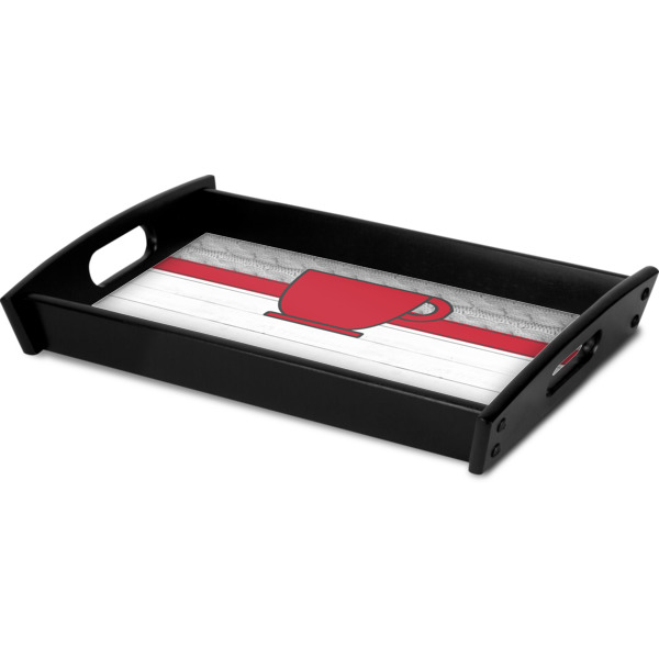 Custom Design - Serving Tray Black - Corner
