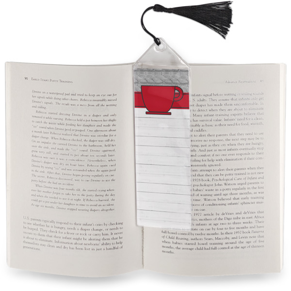 Custom Design - Bookmark w/ Tassel - In Book