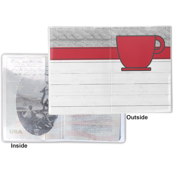 Custom Design - Vinyl Passport Holder - Flat Front and Back