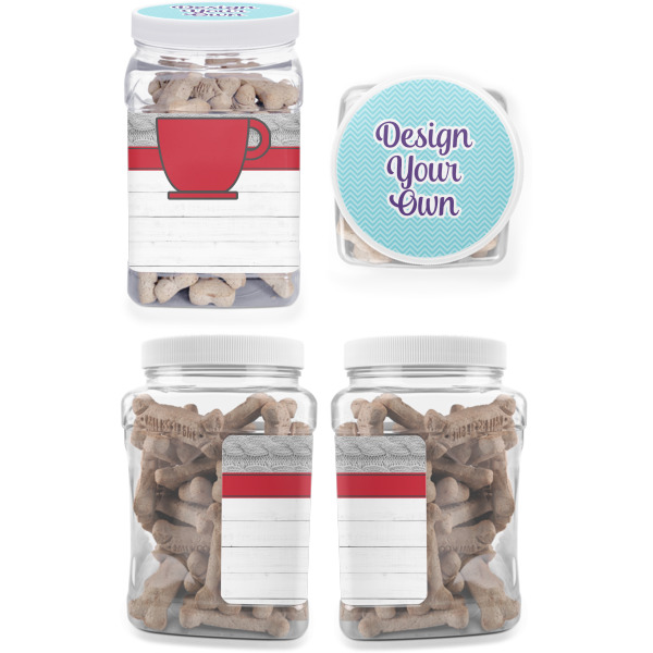 Custom Design - Pet Treat Jar - Multiple Angles