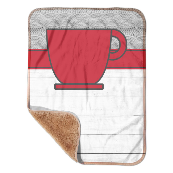 Custom Design Your Own Sherpa Baby Blanket - 30" x 40"