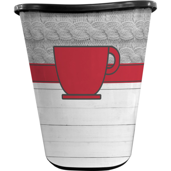 Custom Design - Waste Basket - Black - Front