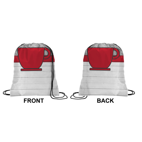 Custom Design - Drawstring Backpack Front & Back Medium