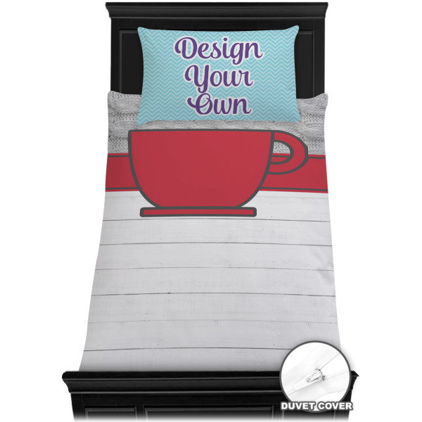 Custom Design - Bedding Set - Twin XL - Duvet - On Bed