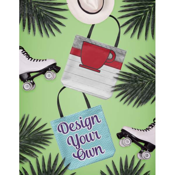 Custom Design - Canvas Tote Lifestyle Front and Back