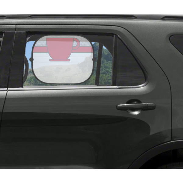 Custom Design - Car Sun Shade Black - In Car Window