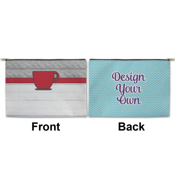 Custom Design - Large Zipper Pouch Approval (Front and Back)