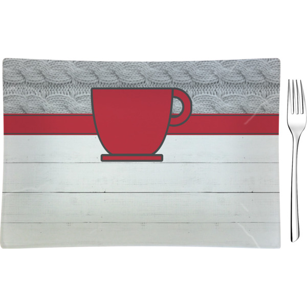 Custom Design Your Own Rectangular Glass Appetizer / Dessert Plate