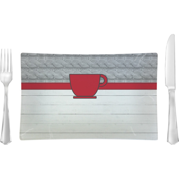 Custom Design Your Own Rectangular Glass Lunch / Dinner Plate