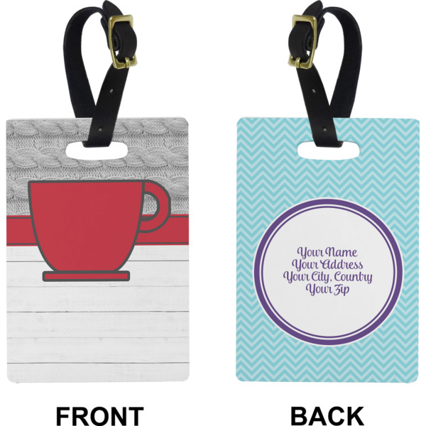 Custom Design - Rectangle Luggage Tag (Front + Back)