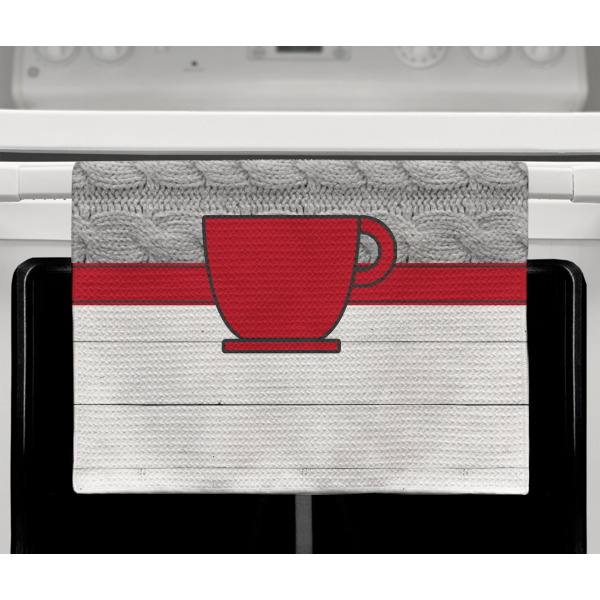 Custom Design - Waffle Weave Towel - Full Color Print - Lifestyle2 Image