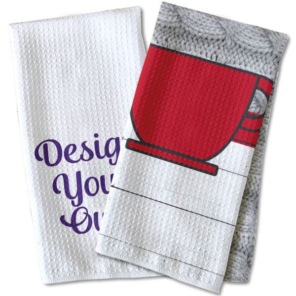 Custom Design - Waffle Weave Towels - Two Print Styles