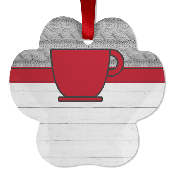 Custom Design - Metal Paw Ornament - Front