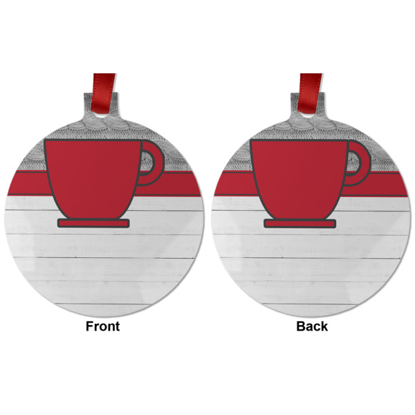 Custom Design - Metal Ball Ornament - Front and Back