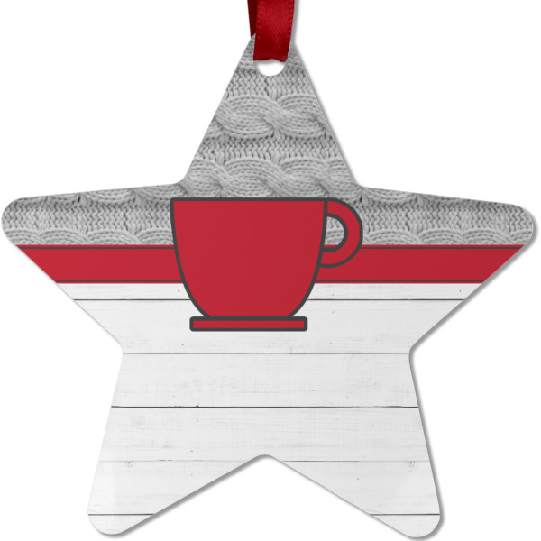 Custom Design - Metal Star Ornament - Front