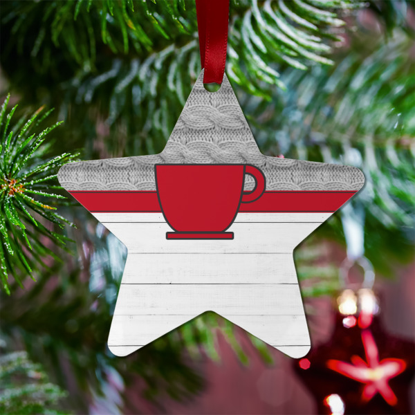 Custom Design - Metal Star Ornament - Lifestyle