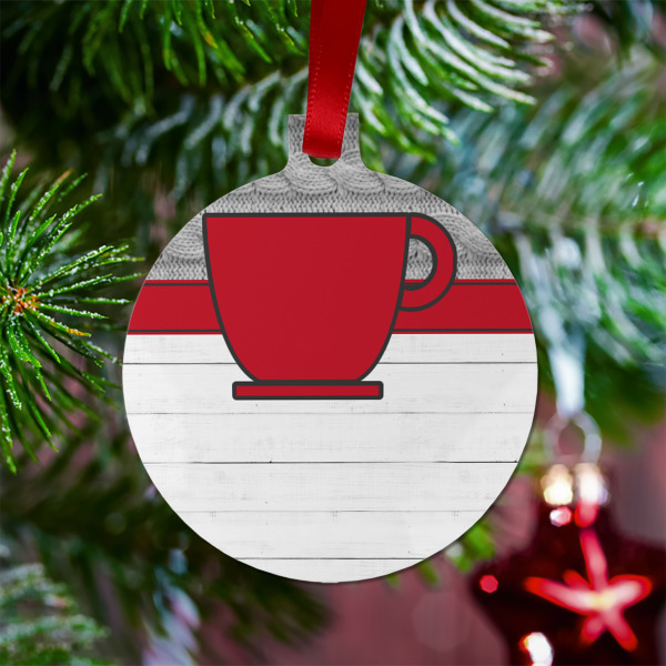 Custom Design - Metal Ball Ornament - Lifestyle